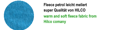 Fleece petrol meliert - hilco